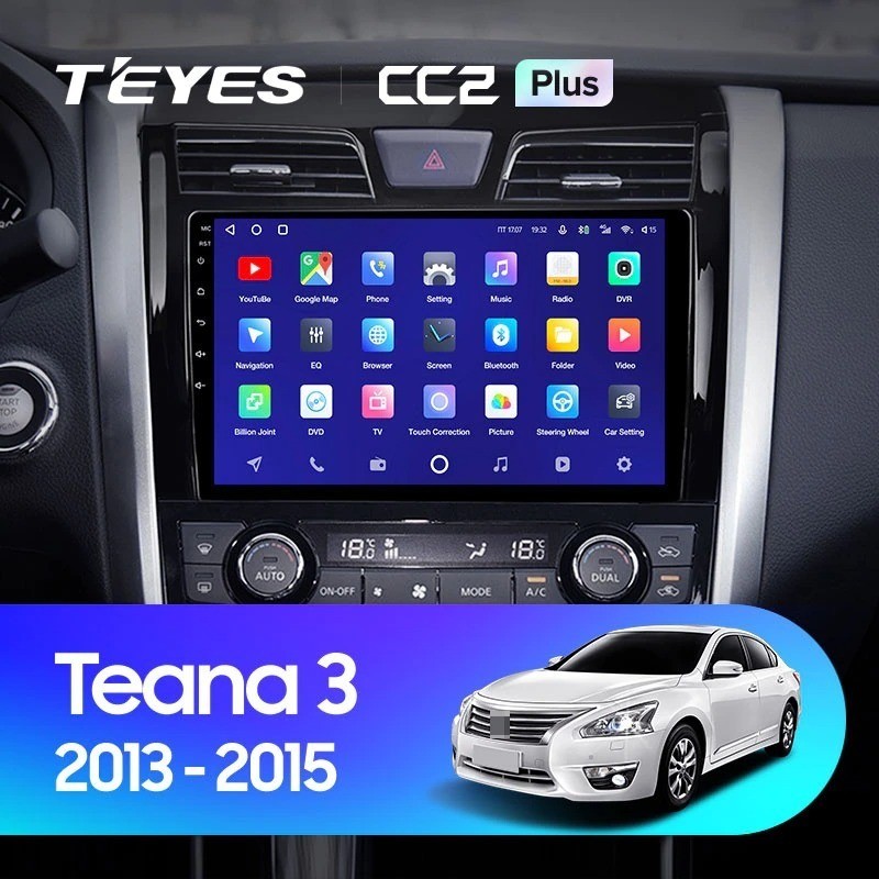 Штатная магнитола Teyes CC2 Plus 4/64 Nissan Teana J33 (2013-2015)