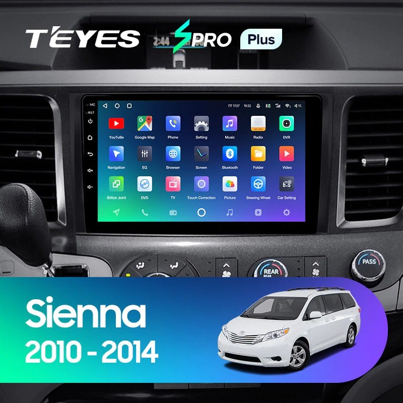 Штатная магнитола Teyes SPRO Plus 6/128 Toyota Sienna 3 XL30 (2010-2014)