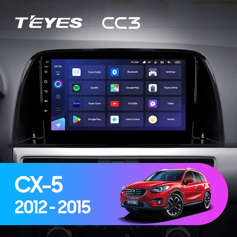 Штатная магнитола Teyes CC3L 4+32G  для CX-5 2012-2015 ТИП-C