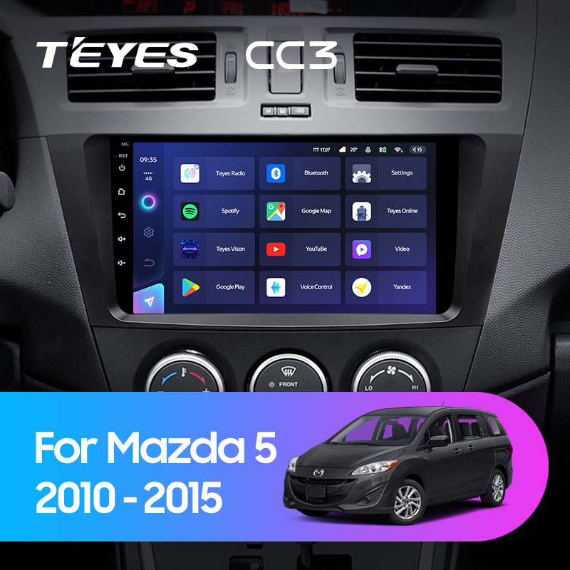 Штатная магнитола Teyes CC3L 3+32G для Mazda5 Premacy 2010-2015