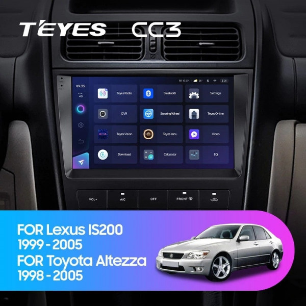 Штатная магнитола Teyes CC3L 3+32G для IS200 Altezza 1998-2005