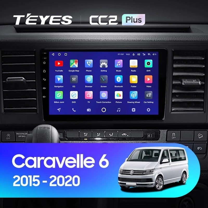 Штатная магнитола Teyes CC2 Plus 6/128 Volkswagen Caravelle T6 (2015-2020)