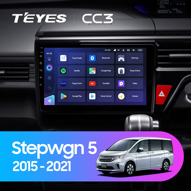Штатная магнитола Teyes CC3L 4+32G для Stepwgn 2015-2021
