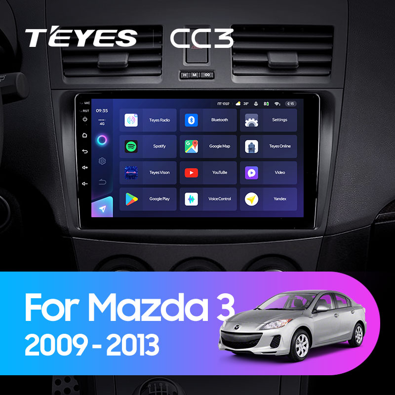 Штатная магнитола Teyes CC3L 4+32G для Mazda3 2009-2013