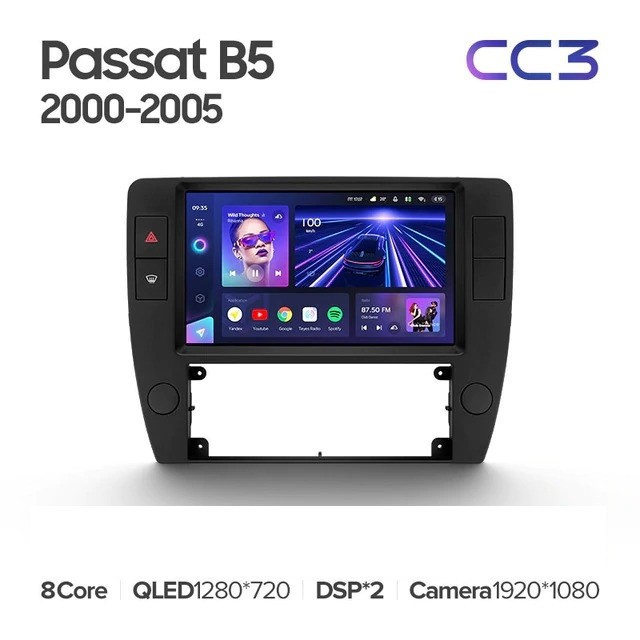 Штатная магнитола Teyes CC3 4/64 Volkswagen Passat B5 (2000-2005)