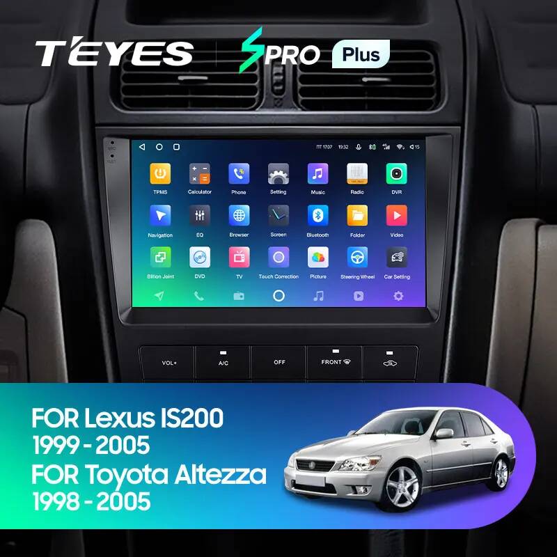 Штатная магнитола Teyes SPRO 4+32G для IS200 Altezza 1998-2005