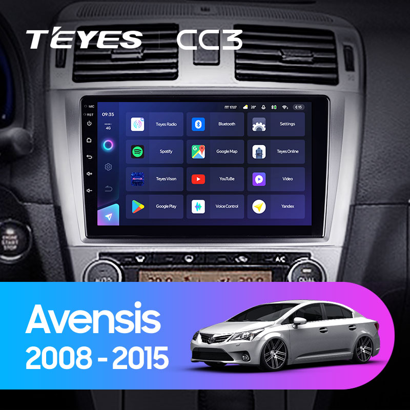 Штатная магнитола Teyes CC3L 3+32G для Toyota Avensis 2008-2015