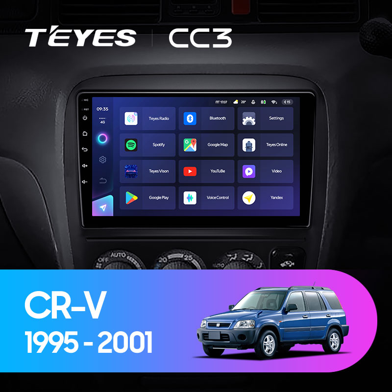 Штатная магнитола Teyes CC3L 4+32G для CR-V 1995-2001