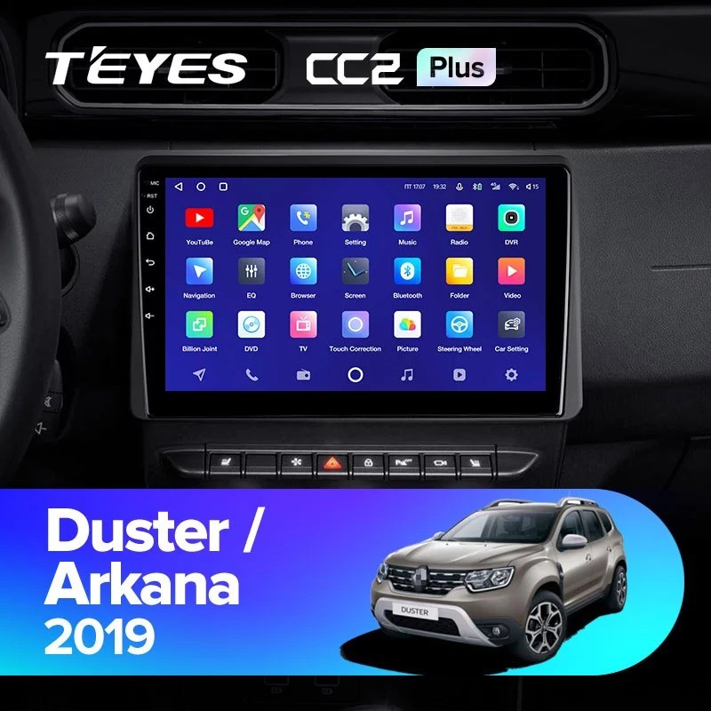 Штатная магнитола Teyes CC2 Plus 3/32 Renault Arkana 2019+