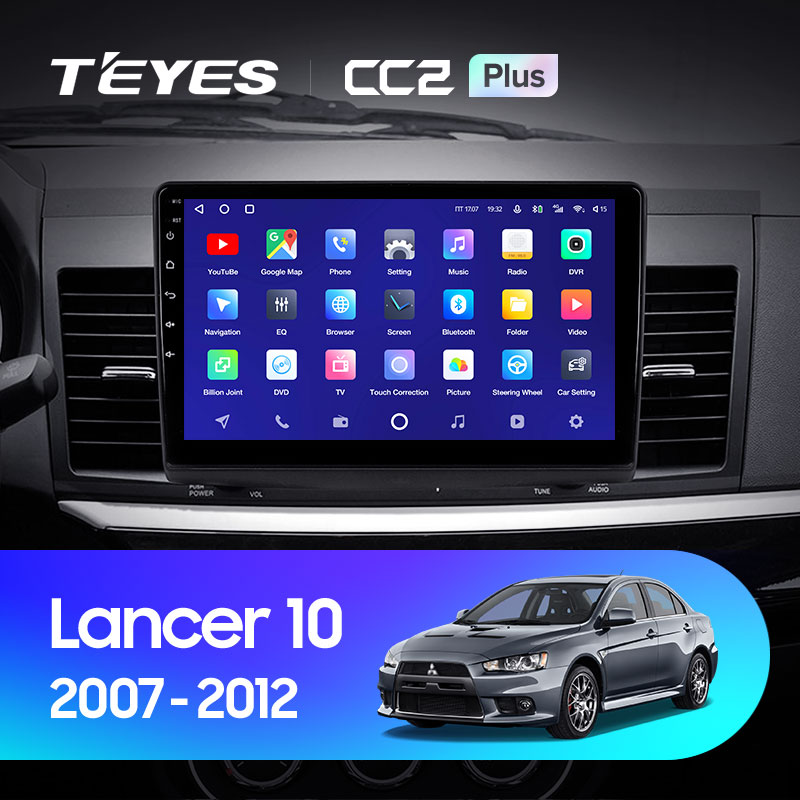 Штатная магнитола Teyes CC2 3+32G  для Lancer 2007-2012 ТИП-A