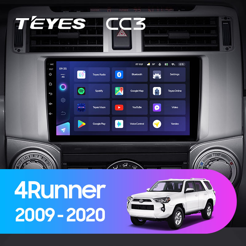 Штатная магнитола Teyes CC3L 4+32G для Toyota 4Runner 2009-2020