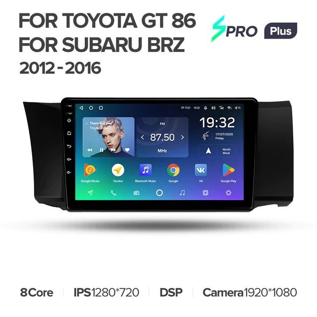 Штатная магнитола Teyes SPRO Plus 6/128 Subaru BRZ (2012-2016)