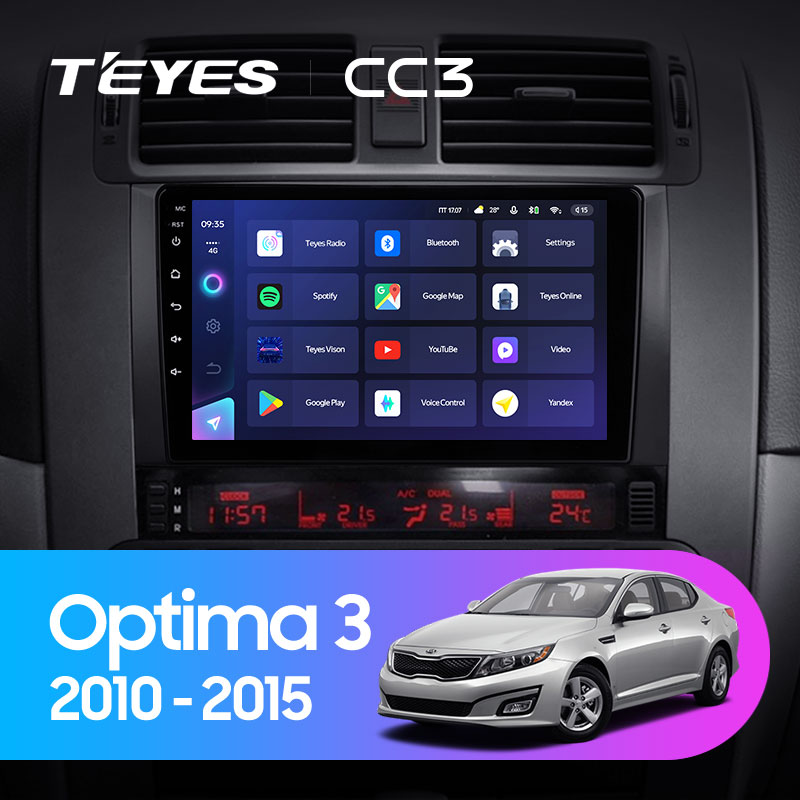 Штатная магнитола Teyes CC3L 4+32G для Optima 3 2010-2015