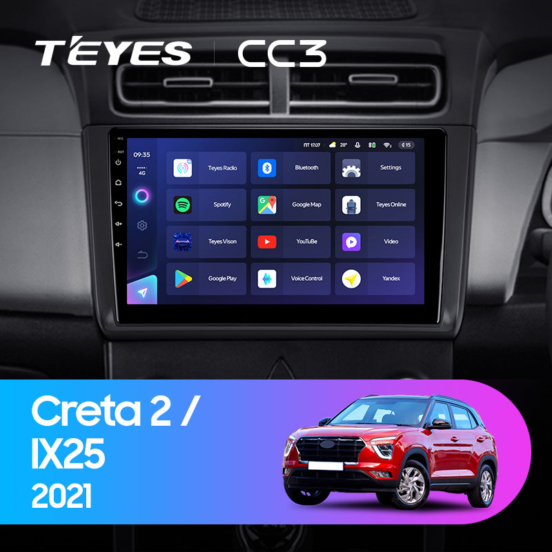 Штатная магнитола Teyes CC3L 4+32G для Hyundai Creta  IX25 2021+