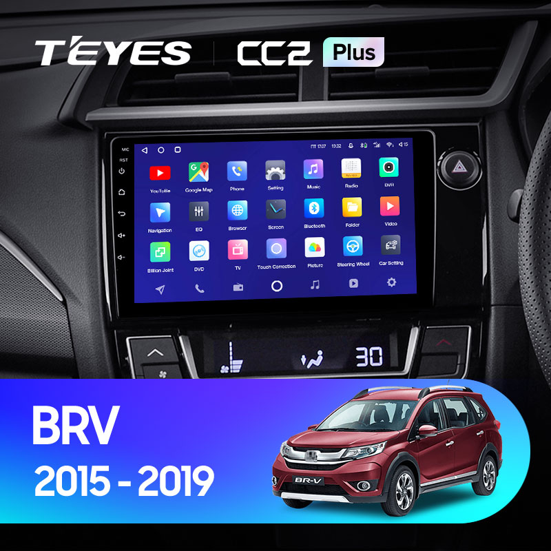 Штатная магнитола Teyes CC2 4+32G для Honda BRV 2015-2019