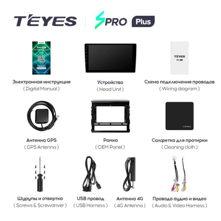 Штатная магнитола Teyes SPRO Plus 3/32 Toyota Land Cruiser 200 (2015-2018)