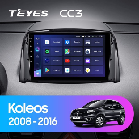 Штатная магнитола Teyes CC3 360 6/128 Renault Koleos (2008-2016)