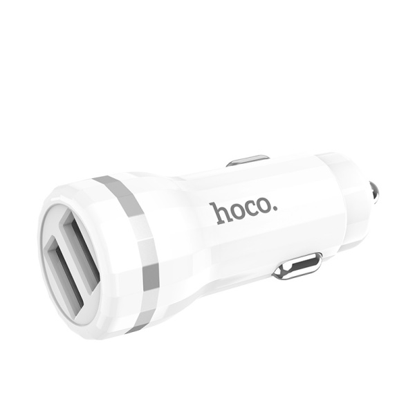 Зарядное устройство авто. HOCO Z27 USB 2.4A + кабель Type-C