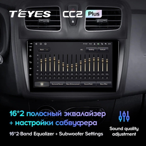 Штатная магнитола Teyes CC2 Plus 4/64 Renault Logan 2 (2012-2019)