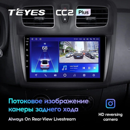Штатная магнитола Teyes CC2 Plus 6/128 Renault Sandero 2 (2014-2019)