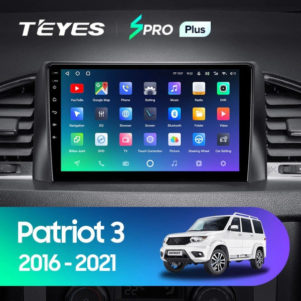 Штатная магнитола Teyes SPRO Plus 6/128 UAZ Patriot 3 (2016-2021)