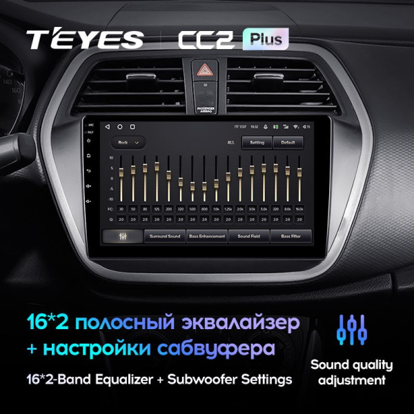 Штатная магнитола Teyes CC2 Plus 4/64 Suzuki SX4 2 (2012-2016)
