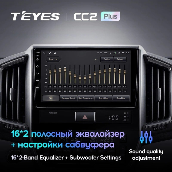 Штатная магнитола Teyes CC2 Plus 6/128 Toyota Land Cruiser 200 (2015-2018)