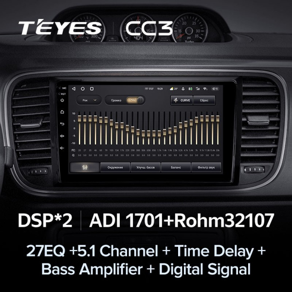Штатная магнитола Teyes CC3 3/32 Volkswagen Beetle A5 (2011-2019)