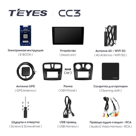 Штатная магнитола Teyes CC3 6/128 Renault Logan 2 (2012-2019)