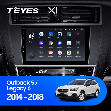 Штатная магнитола Teyes X1 4G 2/32 Subaru Outback 5 (2014-2018)