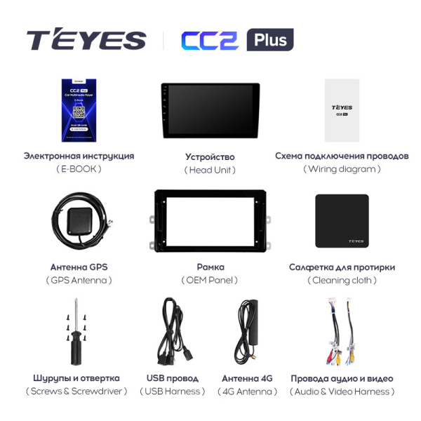 Штатная магнитола Teyes CC2 3+32G для Toyota Highlander 2019-2021 (Правый руль)