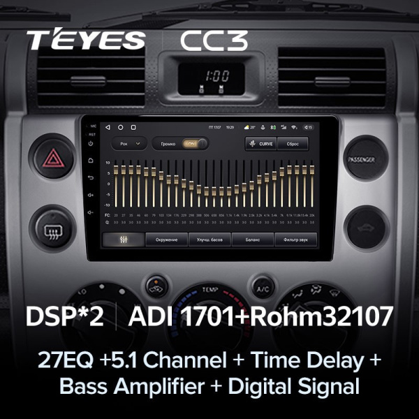 Штатная магнитола Teyes CC3 4/64 Toyota FJ Cruiser J15 (2006-2020)