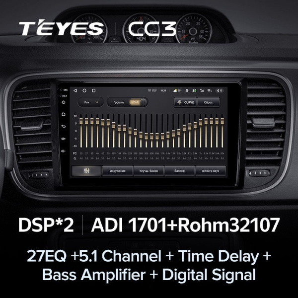 Штатная магнитола Teyes CC3 360 6/128 Volkswagen Beetle A5 (2011-2019)