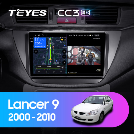 Штатная магнитола Teyes CC3-2K 4+32G для Lancer 2000-2010
