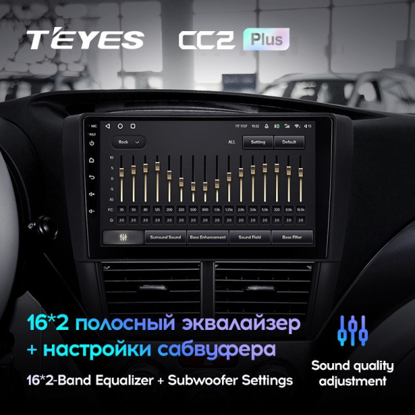 Штатная магнитола Teyes CC2 Plus 6/128 Subaru Impreza GH GE (2007-2011)