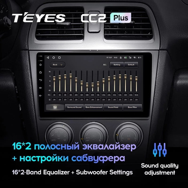 Штатная магнитола Teyes CC2 Plus 3/32 Subaru Impreza GD GG 2002-2007