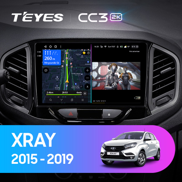 Штатная магнитола Teyes CC3-2K 64G для Xray 2015-2022