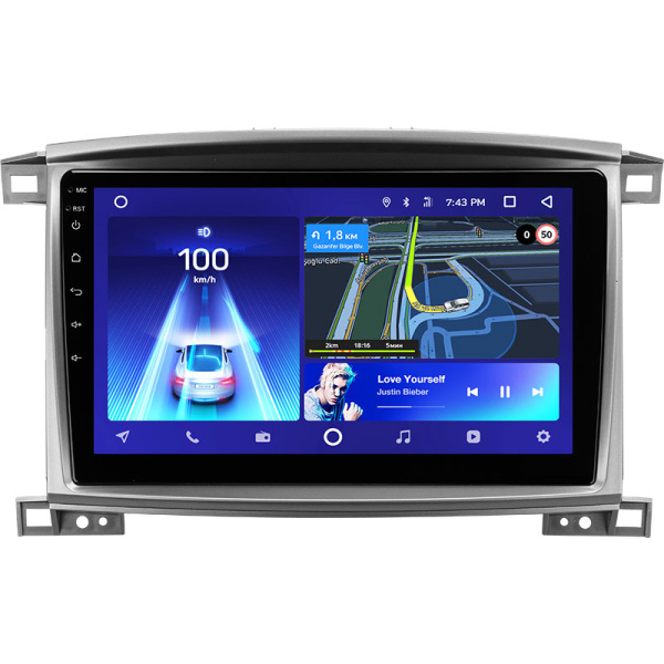 Штатная рамка (без дисплея) Teyes для  Toyota Land Cruiser LC 100  (B)  (C)  2002-2007 / Lexus LX470 J100 2 II  (C)  2002-2007 (Для экрана 10.2")