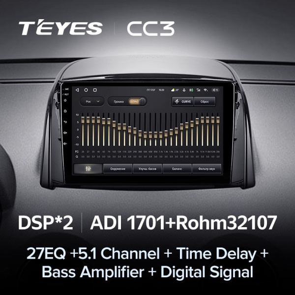 Штатная магнитола Teyes CC3 360 6/128 Renault Koleos (2008-2016)