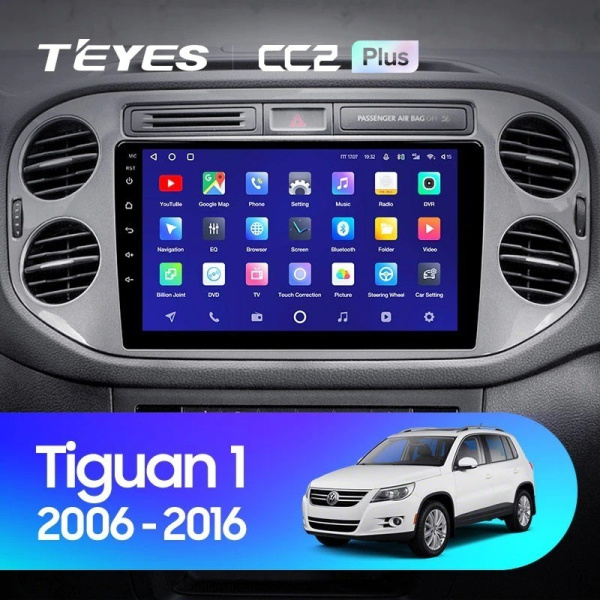 Штатная магнитола Teyes CC2 Plus 4/64 Volkswagen Tiguan 1 NF (2006-2017)