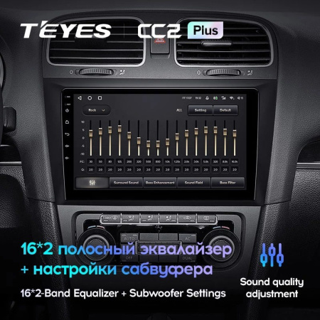 Штатная магнитола Teyes CC2 Plus 4/64 Volkswagen Golf 6 (2008-2016)