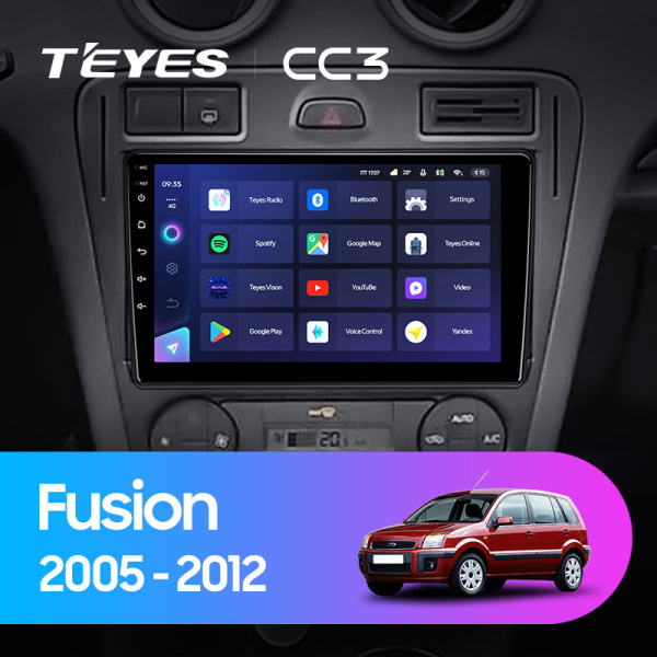 Штатная магнитола Teyes CC3L 4+32G для Fusion Transit 2005-2012