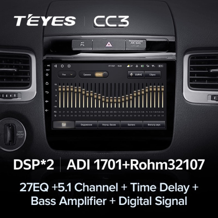 Штатная магнитола Teyes CC3 4/64 Volkswagen Touareg FL NF (2010-2018)