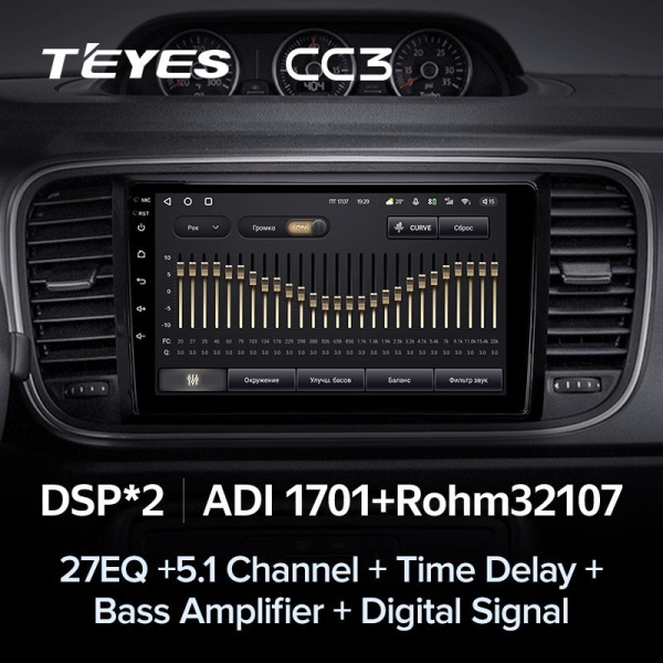Штатная магнитола Teyes CC3 6/128 Volkswagen Beetle A5 (2011-2019)