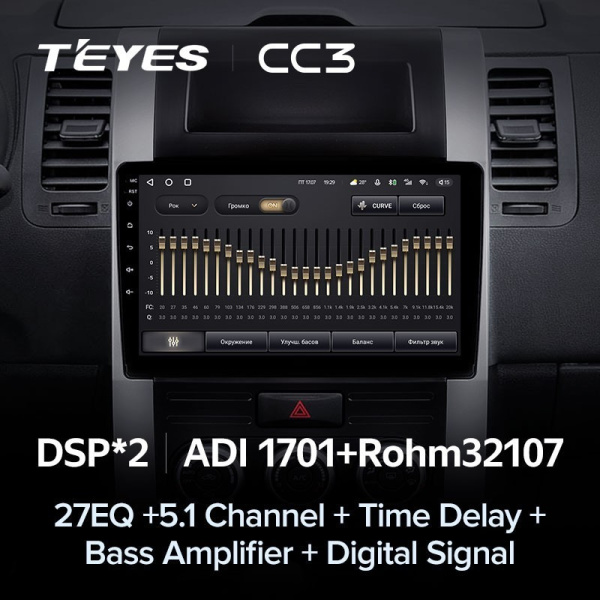 Штатная магнитола Teyes CC3 360 6/128 Nissan X-Trail T31 (2007-2015)