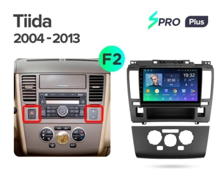 Штатная магнитола Teyes SPRO Plus 3/32 Nissan Tiida C11 (2004-2013) Тип-В