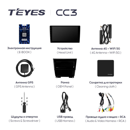 Штатная магнитола Teyes CC3L 4+32G для Crosstour 2009-2015 (Правый руль)