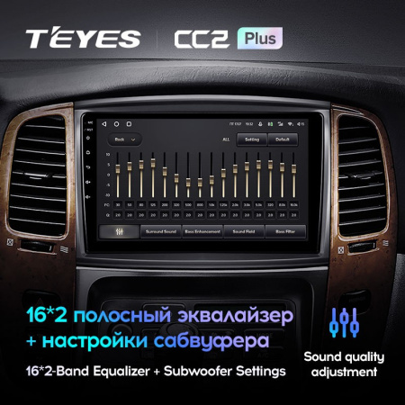 Штатная магнитола Teyes CC2 Plus 3/32 Toyota Land Cruiser LC 100 Тип-B (2002-2007)