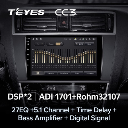 Штатная магнитола Teyes CC3 360 6/128 Subaru Legacy 6 (2014-2017)