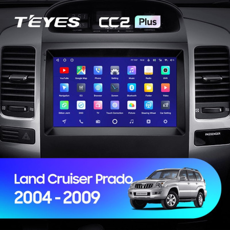 Штатная магнитола Teyes CC2 Plus 4/64 Toyota Land Cruiser Prado 120 (2004-2009)